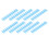 10PCS 19mm Plastic Binding Spines 150 Sheets 30 Rings Blue 16