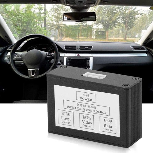 2X Car Front View Camera Switcher Parking Camera Converter Front Rear View Video  Channel Control Box 2