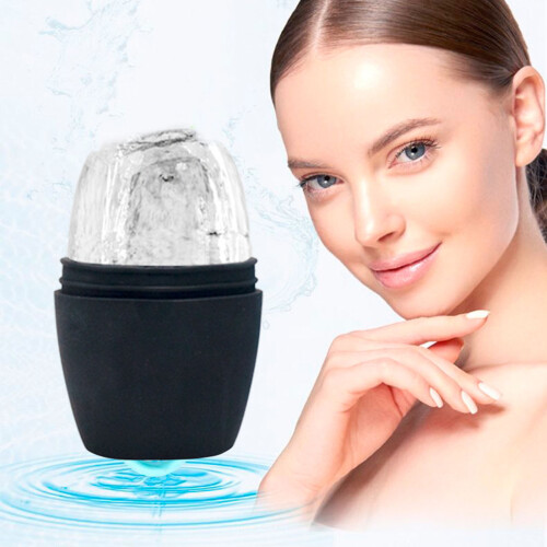 (Black) Ice Face Roller for Skin Brightening & Cooling 1