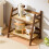 2Layer Spice Caddy Shelf Kitchen Storage Rack Desktop Cabinet Organizer Display Rack Coffee Bar Counter Shelf Cup Holder 2