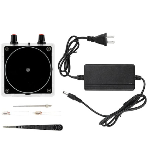 Dual Mode Music Coil Music Box Artificial  Touchable AUX  Input Science Experiments Kit A US Plug 1