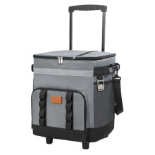 Picnic Trolley Box Leak Proof Large Thermal Food Delivery Box Detachable Portable Lunch Backpack for Outdoor Car Travel