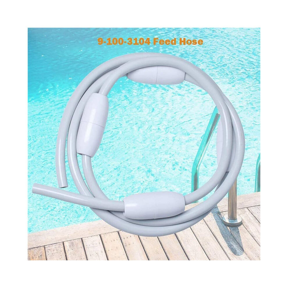 D45 Pool Cleaner Feed Hose Replacement 10 Feet Feed Hose For Vac-Sweep 280 380 180 480 Pro With D10 Float Heads 6033664553111