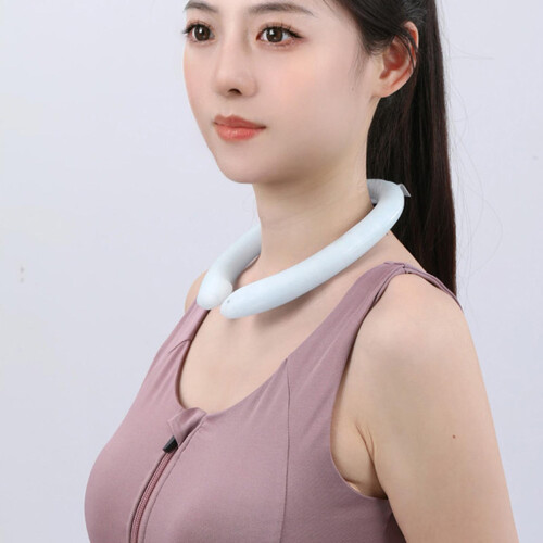 (White) Cooling Neck Wrap for Hot Flashes Relief 2