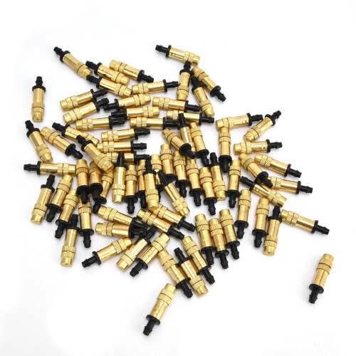 100PCS Copper Atomizing Nozzle for 4/7 Hose | Drip Irrigation Sprayer 1