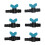 50 Pack Plastic Gate Valve 25mm to 3/4in Male 9