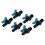 50 Pack Plastic Gate Valve 25mm to 3/4in Male 3