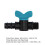 50 Pack Plastic Gate Valve 25mm to 3/4in Male 8