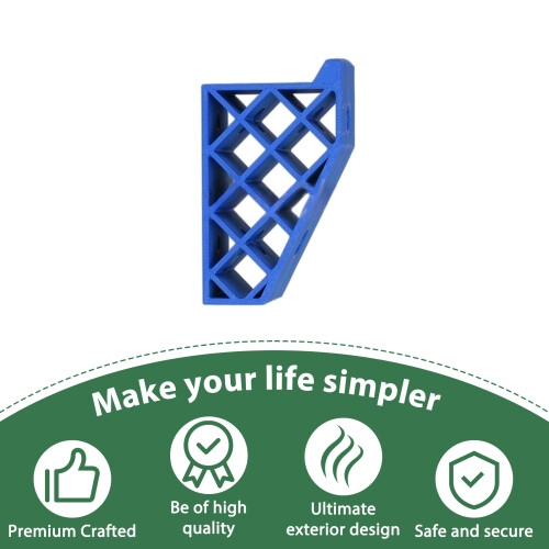 (Ski Wall Mount, Blue Large) Ski & Snowboard Wall Mount - Durable Storage Rack 2