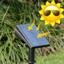 2X Solar Lamp Outdoor Lights Changing Ground Gardening Garden Light Waterproof Landscape Spotlights Garden Decoration,C