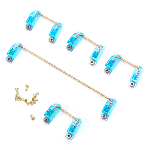 Mechanical Keyboard Stabilizer Transparent Blue for 61/64/87 Keys 1