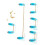 Mechanical Keyboard Stabilizer Transparent Blue for 61/64/87 Keys 15