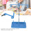 Thread Rack 3 Spools Removable Household Sewing Tools Spool Holder Sky Blue 12
