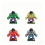 4 PCS Red Gray Classic & Variant Hulk Building Blocks Set 1