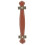 Artificial Leather Luggage Handle 192x38mm Reddish Brown 2