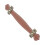 Artificial Leather Luggage Handle 192x38mm Reddish Brown 3