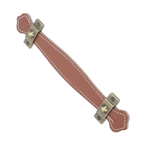 Artificial Leather Luggage Handle 192x38mm Reddish Brown 2