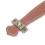 Artificial Leather Luggage Handle 192x38mm Reddish Brown 8