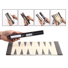 Backgammon Set for Adults, Travel Backgammon Board Game, Foldable Chess and Checkers, Outdoor Fun
