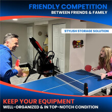 Pong Paddle Holder Wall Mount Storage Rack - Table Tennis Racket Display Accessories Organizer