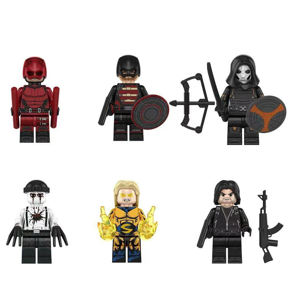Photos - Construction Toy 6pcs Superhero Punisher Daredevil imitates Master Muse Sentry Mini Figures Building Blocks Toys Gift