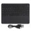 Wireless Bluetooth Keyboard Touch 10in Black with 200mAh Battery 9