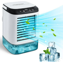 Portable Air Conditioner - CHOUMICHA SAVEURS FRANCE AGRO - Q1403 - 900 ml - 3 Speeds - 7 Light Colors