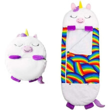 Sacco a pelo e cuscino da gioco, grandi strati per dormire felici con cuscino, sacco a pelo per bambini, regalo di Natale
