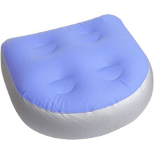 Inflatable spa cushion with 4 suction cups for all types of spas and jacuzzis – Booster seat for adults and children (blue)