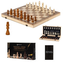 Opvouwbaar magnetisch schaakspel, groot schaakbord, originele kleuren voor volwassenen en kinderen
