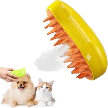 Steam Brush for Cats, Steam Brush for Dogs and Cats, 3-in-1 Steam Brush for Cat Hair, Steam Brush for Cats