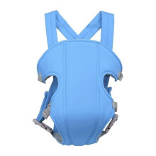 3-16 Months Simple and Lightweight Baby Carrier, Breathable, One Size Fits All, Ergonomic Multi-Function Strap for Walking and Travel (Dark Blue)