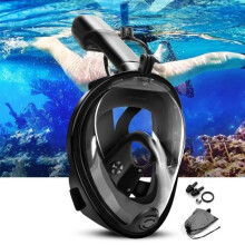 Snorkel anti-condensmasker, volgelaatsmasker en snorkel 180 zichtbaarheid (L/XL), + GoPro (grote korting!)