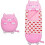 Children's Down Sleeping Bag with Pillow 137*50cm - Happy Nappers - Pink - Rectangular 1