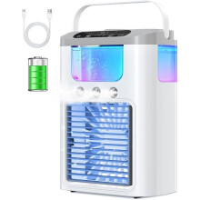 Climatizzatore Portatile - Multifunzione - Batteria Ricaricabile - 3 Velocità - 3 Modalità Nebbia - Silenzioso