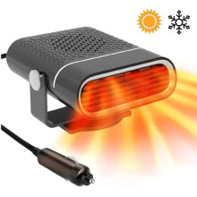 150W 12V Car Heater, Portable Car Heater, Automatic Windshield Defroster, 2-in-1 Fast Heating