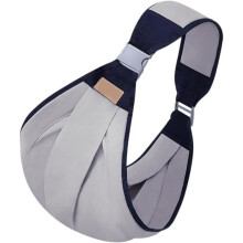 Hengittävä kantoreppu - hengittävä kangas - Ergonominen kantohihna - Tush-lantio - harmaa