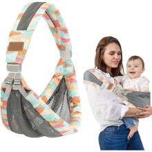 Baby Hammock Carrier, Adjustable Child Carrier (20kg), Baby Carrier (3 years), Baby Sling Carrier, Baby Wraps for Babies 3 to 36 Months