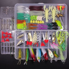 234-piece fishing lure set, swiminait lifelike 3D eye fishing lures for salmon, trout, and bass