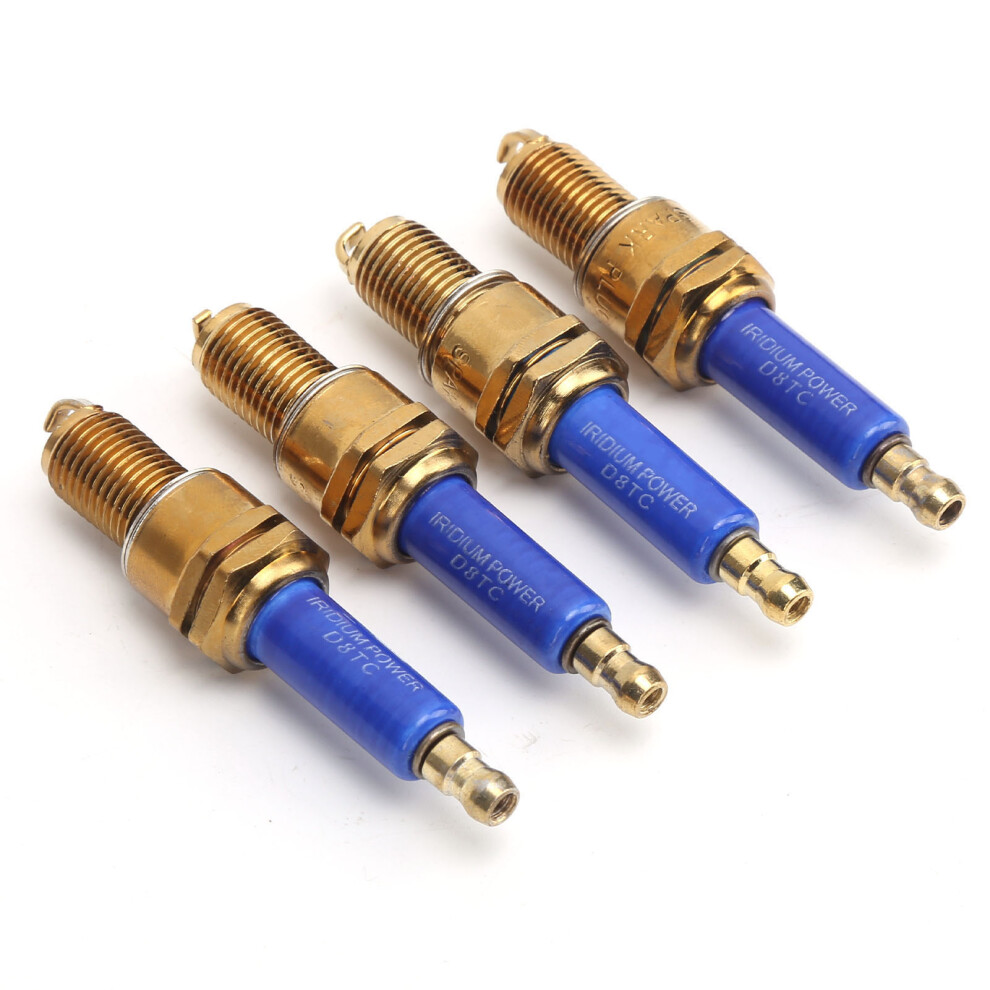 4Pcs Titanium Alloy Spark Plugs For Gy6 150Cc/200Cc Pocket Bikes 7891391733331