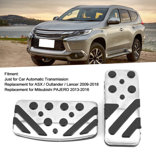2PCS Brake Pedal Replacement for Mitsubishi PAJERO 2013‑2016 Automatic 2