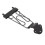 6 String Metal Trapeze Tailpiece for Jazz Guitar, Black, Adjustable 16