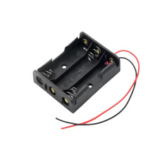 AA Battery Holder with Wire Leads 1 2 4 Slot for DIY Electronics Projects, Reliable Power Connection