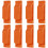 16PCS Shipping Container Air Vent Kit Heavy Duty Shipping Container Accessories Flow Ventilation Kit Orange 3