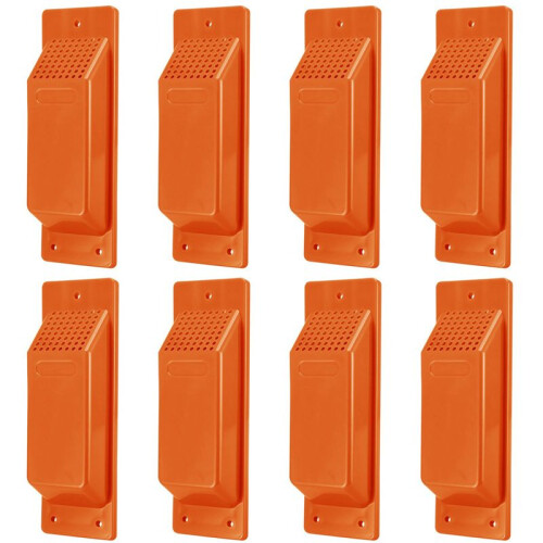 16PCS Shipping Container Air Vent Kit Heavy Duty Shipping Container Accessories Flow Ventilation Kit Orange 2