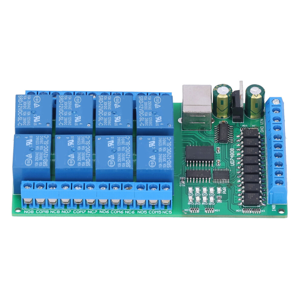 8 Channels Usb Relay Shield Module 12V 10A With At Commands 6911391351685