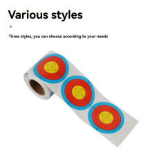 2X Target Paper Self-Adhesive Target Paper Sticker is Small Convenient and Easy to Carry Multicolor