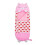 Children's Down Sleeping Bag with Pillow 137*50cm - Happy Nappers - Pink - Rectangular 2