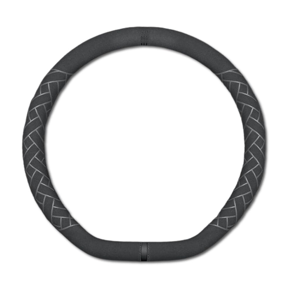 Suede Steering Wheel Cover For Dodge Journey 38Cm, Breathable Antislip Grip And Durable Protection 9330225084273