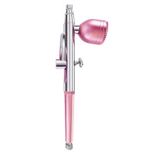 2X Draagbare Single Action Airbrush 0,3 mm Spuitmondjes Spray Airbrush Pen voor Model Cake Nail Auto Schilderen Schoonheid Inkjet-Roze